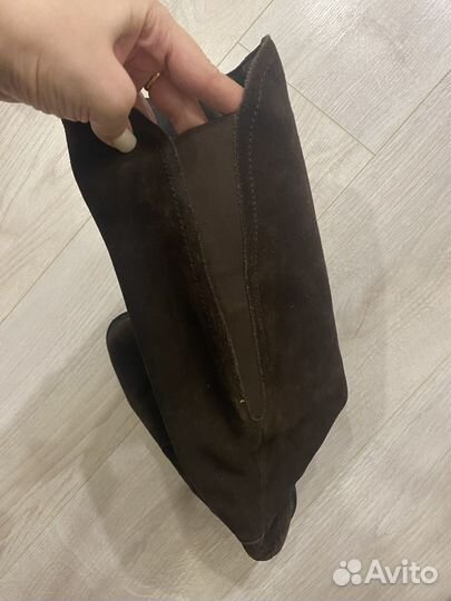 Сапоги женские натуральная замша 38