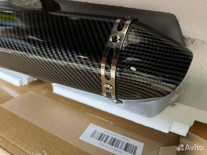 Глушитель мото эндуро акрапович 470мм