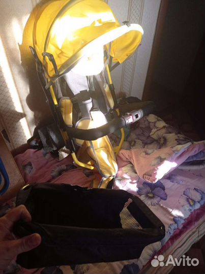 Трехколесный детский велосипед с ручкой бу