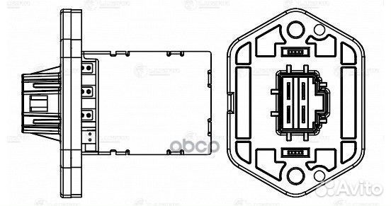 Резистор э/вент. отоп. KIA RIO II (05) (manual