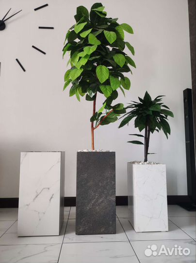 Новые,стильные кашпо из керамогранита