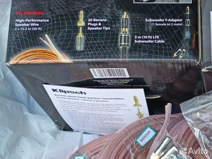 Klipsch 5,3 метра акустич кабель оригинал новый