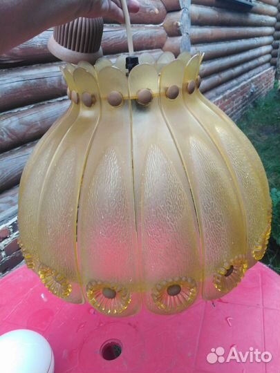 Светильник абожур, СССР, пластик