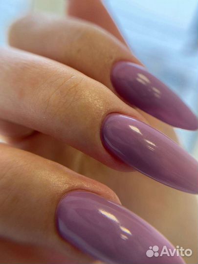 Маникюр с покрытием гель лак, наращивание ногтей