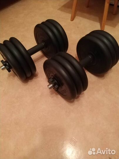 Гантели разборные обрезиненые по 30 кг