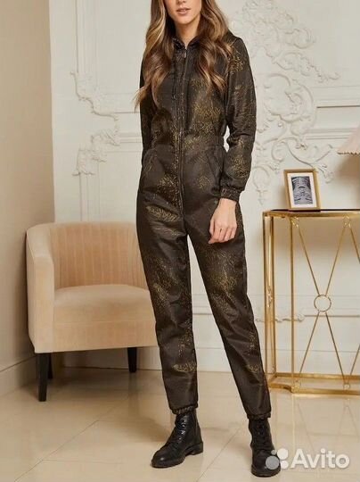 Комбинезон на флисе женский