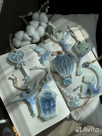 Ёлочные игрушки из эпоксидной смолы