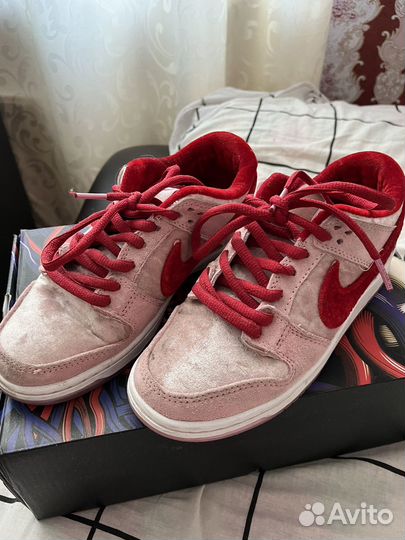 Кеды Nike sb dunk low женские, розовые (38 размер)