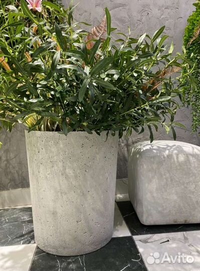 Кашпо из бетона