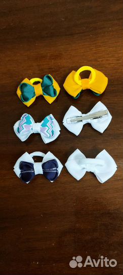 Резинки и заколки для волос ручная работа