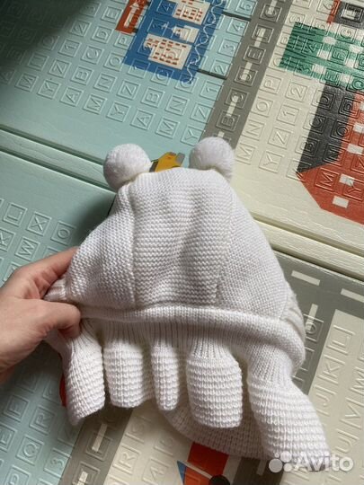 Детская зимняя шапка Журавлик