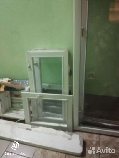 Окно деревянное с рамами