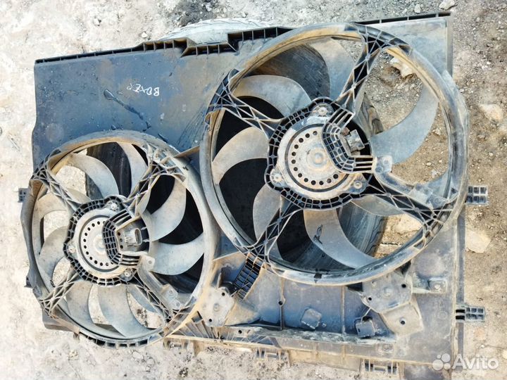 Диффузор в сборе с вентиляторами Ситроен Джампер