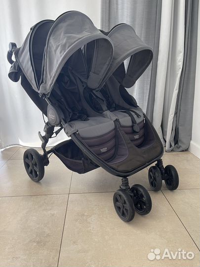 Прогулочная коляска britax для двойни