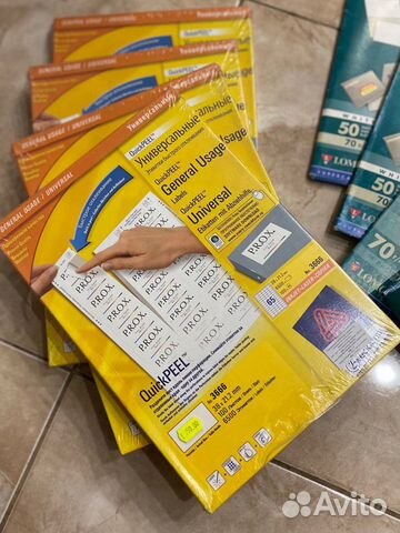 Самоклеящиеся этикетки QuickPeel