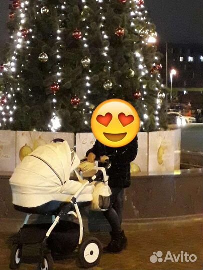 Коляска 2 в 1 indigo эко кожа