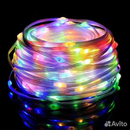 Умная уличная гирлянда RGB (10 метров)