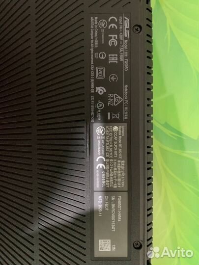 Игровой ноутбук asus tuf gaming fx 505