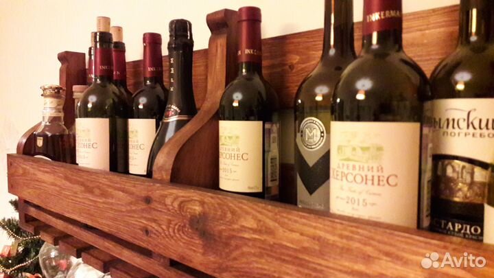 Полка для вина, настенная