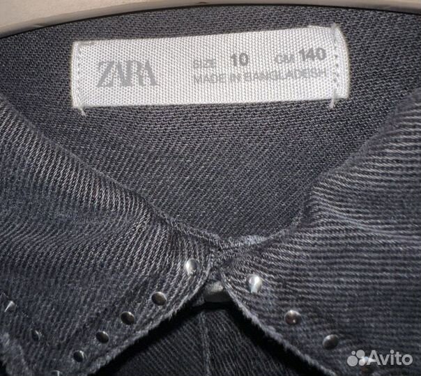 Джинсовка с бахромой zara, для девочки 140