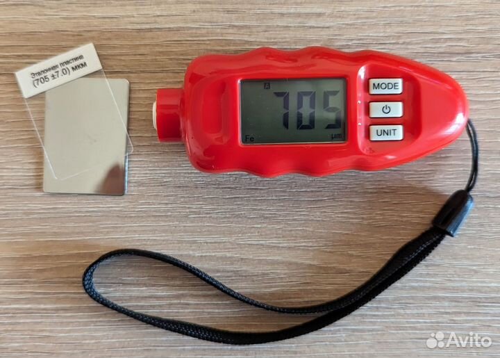 Толщиномер carsys DPM-816 PRO с чехлом (красный)