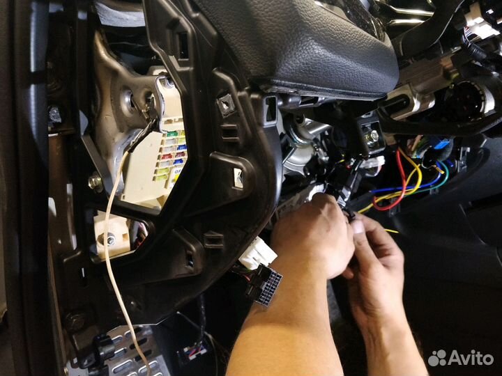 Установка сигнализации с автозапуском