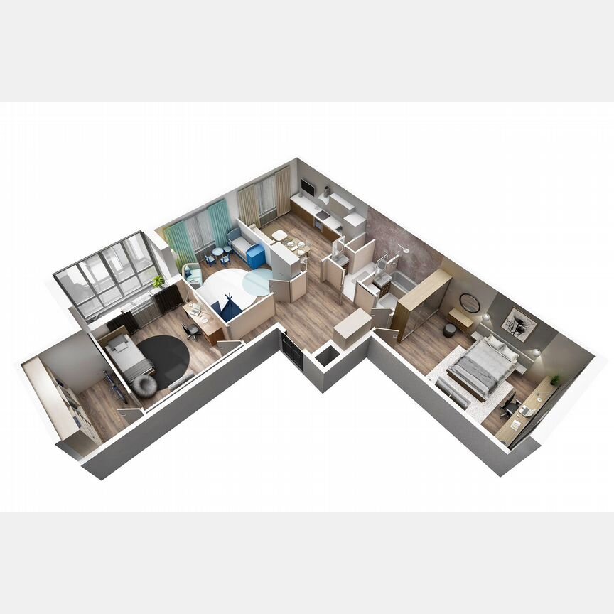 3-к. квартира, 95,1 м², 4/8 эт.