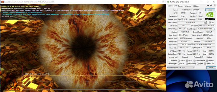 Видеокарта gtx 1070