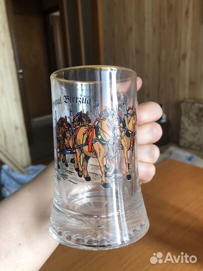 Кружки пивные стеклянные Германия