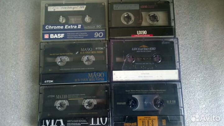 Metall.chrom.Кассеты аудио