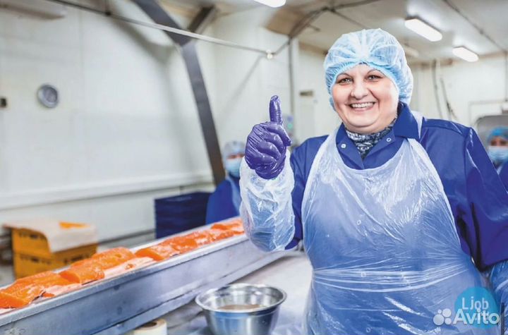 Москва Вахта-Разнорабочий в цех рыбных деликатесов