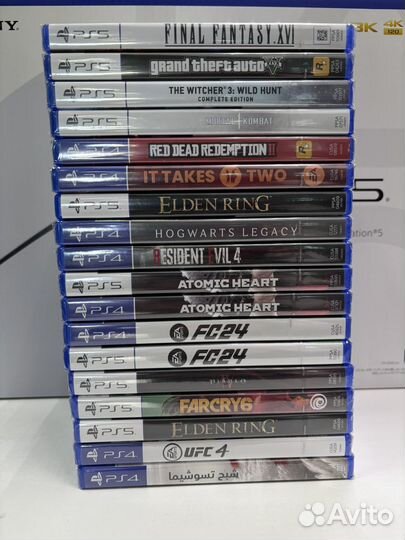 Новые игры на дисках ps4/ps5