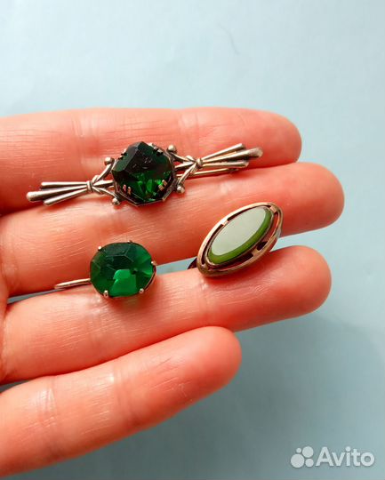 Броши СССР серебро 875