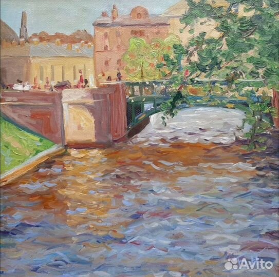 Картина маслом Питер