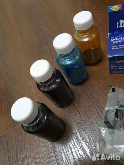 Катриджи для принтера epson + чернила