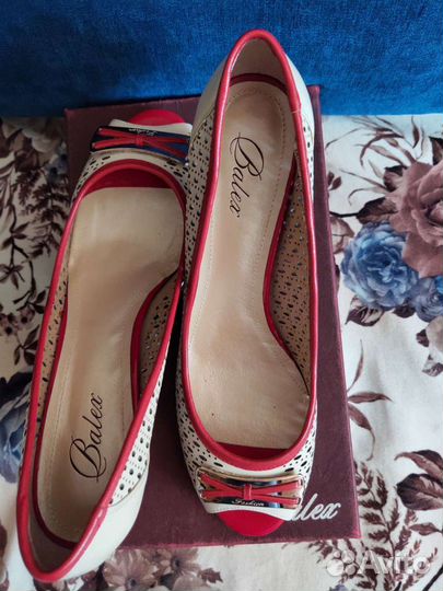 Туфли летние женские кожанные р. 40