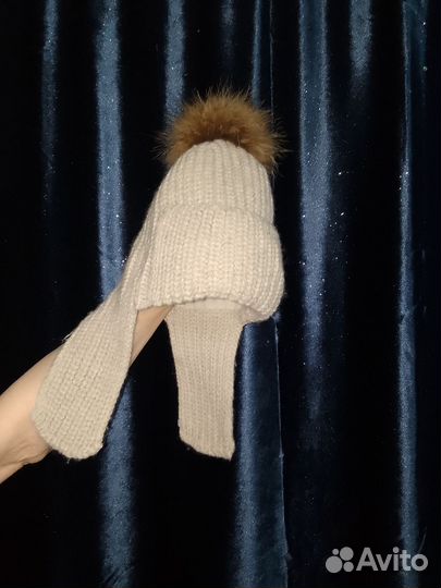 Парка женская с шапкой