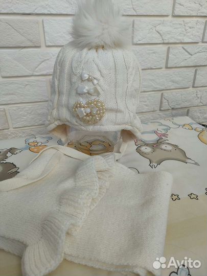 Комплект шапка и шарф 46-48