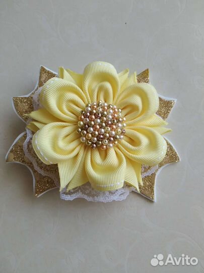 Бант, заколка, ободок, подарочные наборы канзаши