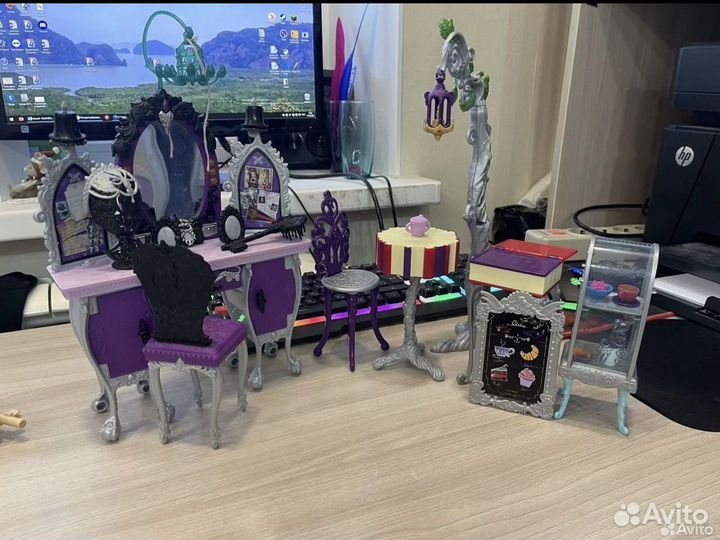 Ever after high столик рэйвен, кафе-пекарня