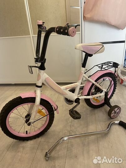Детский волосипед 14 с родительской ручкой