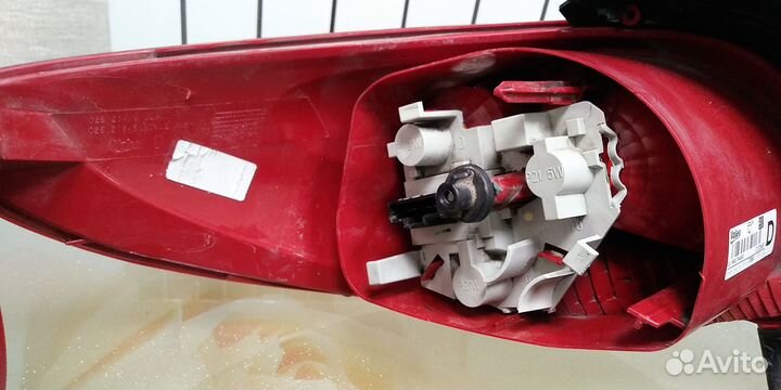 Фонарь задний левый Peugeot 206 рест. 2009 седан