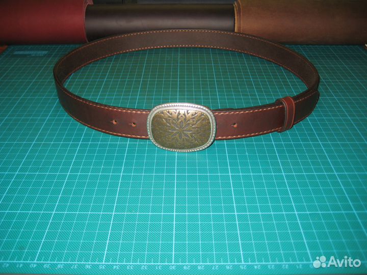 Ремень женский из натуральной кожи (ручная работа)