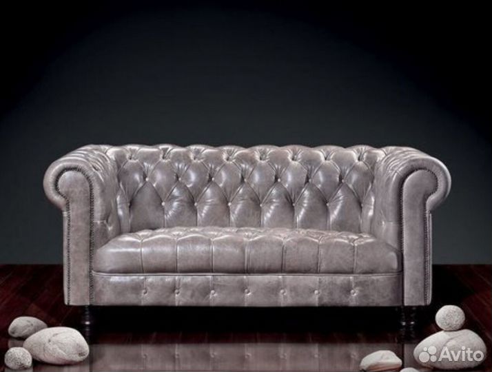 Диван Честер для дома велюр 761W