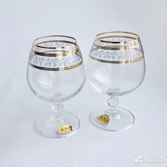 Новые бокалы для коньяка Rona Lucia, набор 6 шт