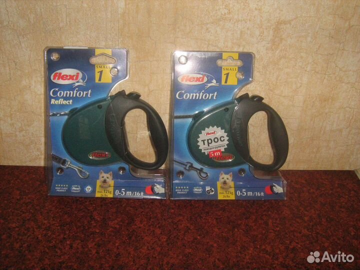 Поводок рулетка Флекси 5м до 12, 25, 35, 50, 65кг