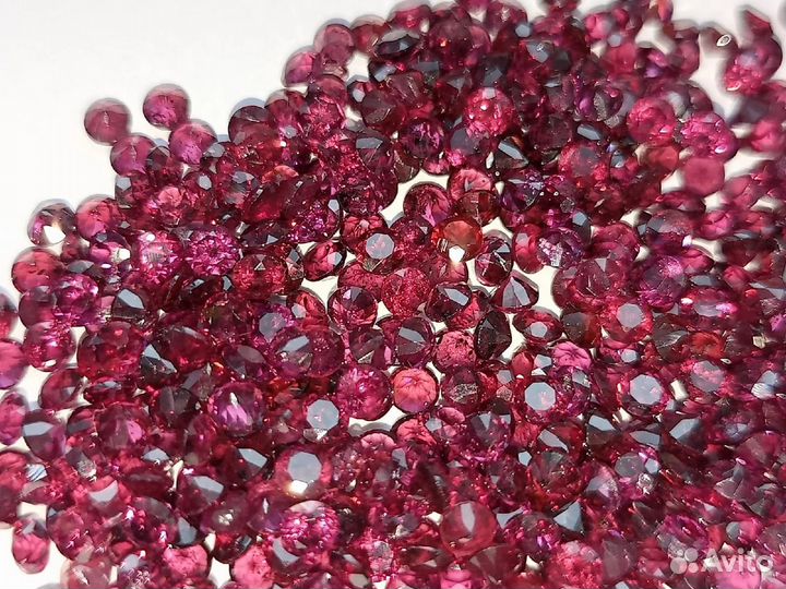 Гранаты Родолит огранка натуральная