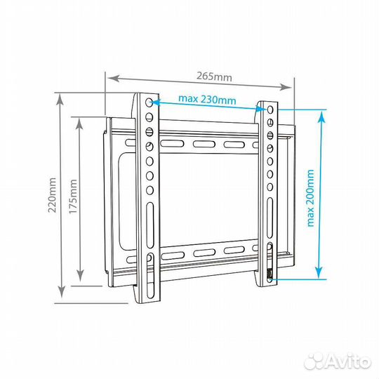 Кронштейн крепеж крепления на стену дл телевизора