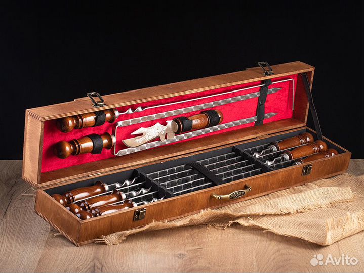 Комплект шампуров Пикник подарочный набор