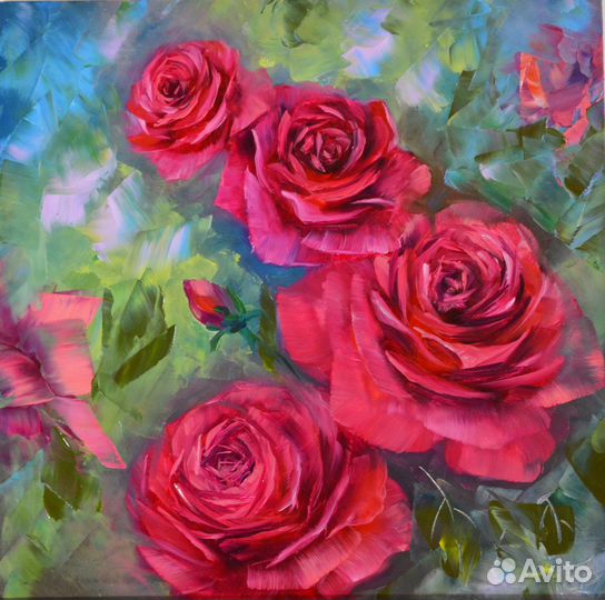 Картина маслом средний размер